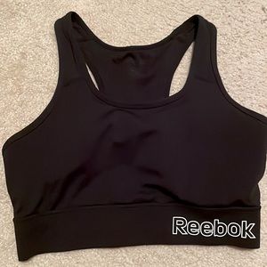 Black Reebok Racerback Sports Bra